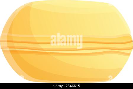 Tasty macaroon icon. Cartoon of tasty macaroon vector icon for web design isolated on white background. Tasty macaroon icon, cartoon style Stock Vector