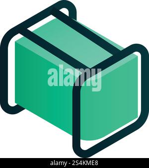 Fuel electric generator icon. Isometric of fuel electric generator vector icon for web design isolated on white background. Fuel electric generator icon, isometric style Stock Vector