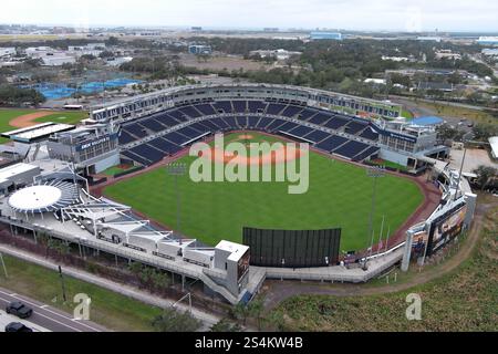A general overall aerial view of George M. Steinbrenner Field, Monday ...