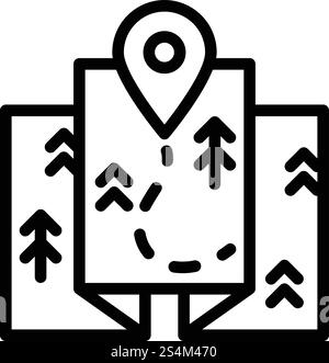 location finder line icon, outline symbol, vector illustration, concept ...