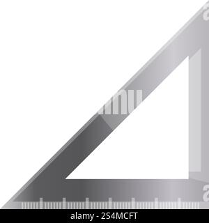 Metal angle ruler icon. Cartoon of metal angle ruler vector icon for web design isolated on white background. Metal angle ruler icon, cartoon style Stock Vector