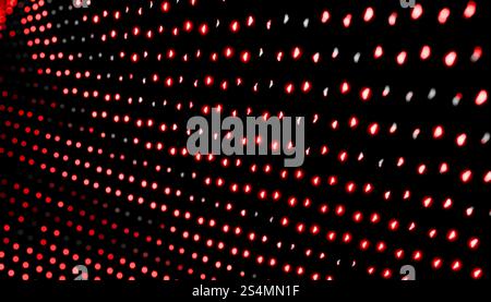 A captivating 3D render featuring abstract waves in a dark theme, inspired by Ethereum Red dots create a dynamic and futuristic digital pattern, ideal Stock Photo