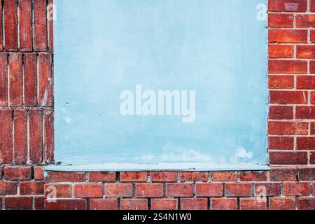 Clinker brick pattern with white mortar as background Stock Photo