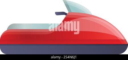 Jet ski icon. Cartoon of jet ski vector icon for web design isolated on white background. Jet ski icon, cartoon style Stock Vector