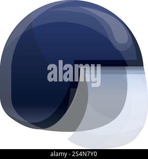 Police helmet icon. Cartoon of police helmet vector icon for web design isolated on white background. Police helmet icon, cartoon style Stock Vector