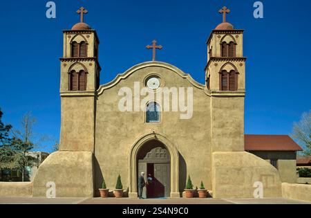 San Miguel de Socorro Church in Socorro, New Mexico, USA Stock Photo