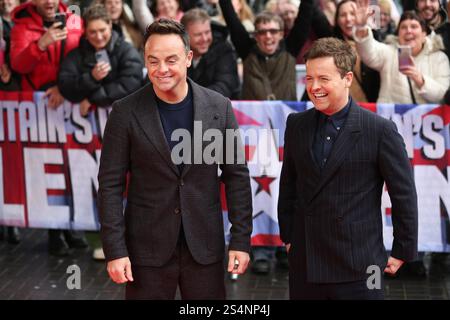 Anthony McPartlin and Declan Donnelly attend 'Britain's Got Talent' Manchester at The Lowry on February 09, 2024 in Manchester, England Stock Photo