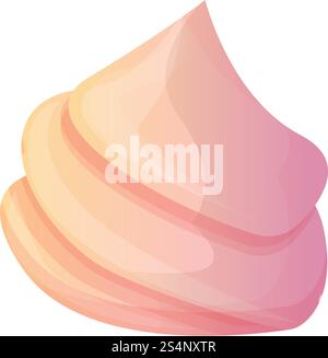 Home meringue icon. Cartoon of home meringue vector icon for web design isolated on white background. Home meringue icon, cartoon style Stock Vector