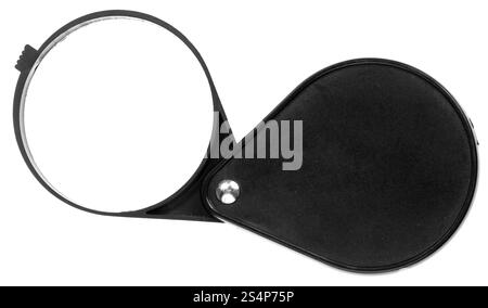 hand magnifier isolated on white background Stock Photo - Alamy