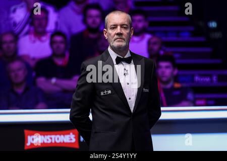 Alexandra Palace, London, UK. 13th Jan, 2025. 2025 Johnstones Paint Masters Snooker Day 2; Referee Olivier Marteel Credit: Action Plus Sports/Alamy Live News Stock Photo