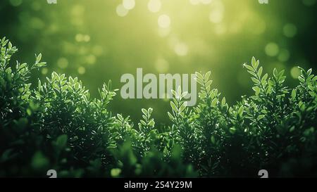 Green nature abstract background Stock Photo