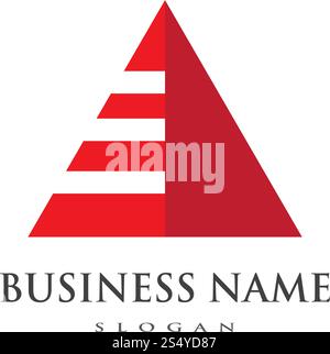 Pyramid Logo Template vector ilustration Stock Vector