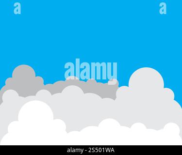 Cloud background Template vector ilustration Stock Vector