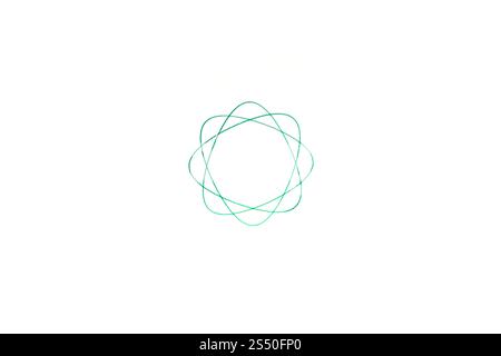 Abstract Spirograph writing designs Round symbol Stock Photo - Alamy