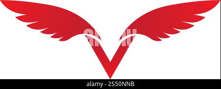 Wing logo symbol vector ilustration Stock Vector