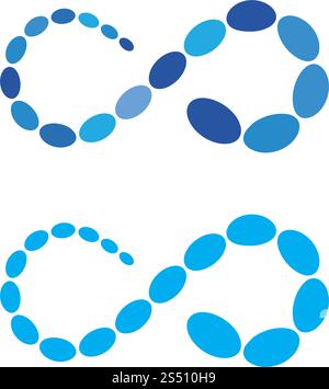 molecule infinity ilustration vector Stock Vector