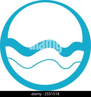 Water wave Logo Template vector icon Stock Vector