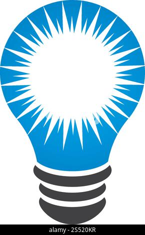 bulb logo vector ilustration template Stock Vector