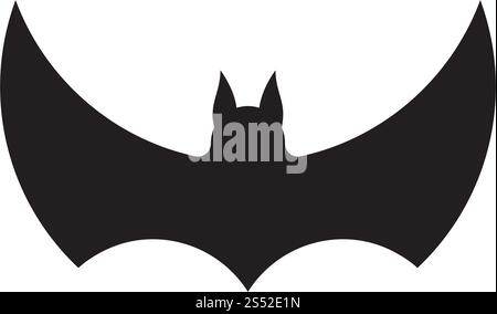 bat ilustration  logo vector Stock Vector