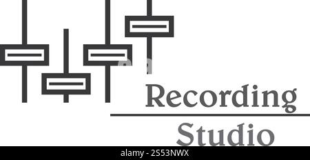 sound wave ilustration logo vector icon template Stock Vector