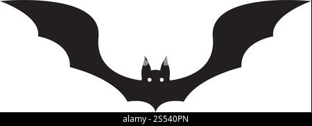 bat ilustration  logo vector Stock Vector