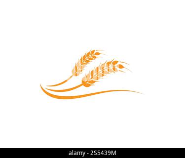 wheat Logo Template vector icon design Stock Photo