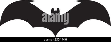 bat ilustration  logo vector Stock Vector