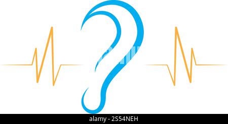 Hearing Logo Template vector icon design Stock Vector
