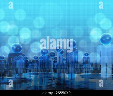 Blue Medical and science background Stock Photo