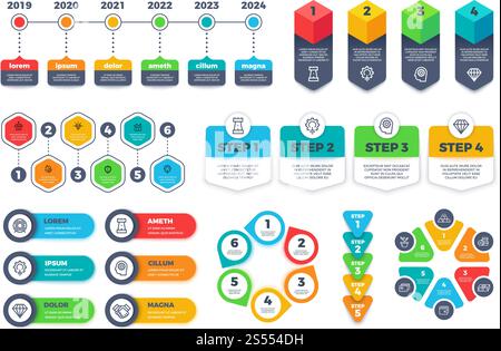 Infographic design template. Bestselling business infographics diagrams, charts and banners, vector corporate layout. Business project info chart, illustration of menu visualization. Infographic design template. Bestselling business infographics diagrams, charts and banners, vector corporate layout Stock Vector