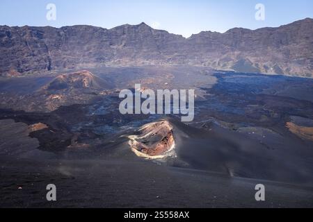 Cha das Caldeiras view from Pico do Fogo in Cape Verde, Africa Stock ...