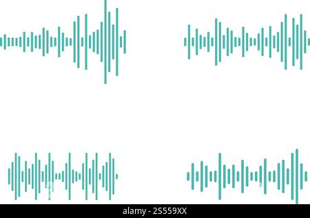sound wave ilustration logo vector icon template Stock Vector