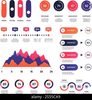Infographic. Multipurpose economic charts marketing graphs, process table, corporate timeline and flowchart infographics vector project. Illustration of business diagram and chart, timeline steps. Infographic. Multipurpose economic charts marketing graphs, process table, corporate timeline and flowchart infographics vector project Stock Vector