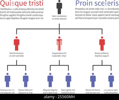 Pyramid hierarchy chart, business organization structure with people icons. Flow chart tree vector infographic team structure hierarchy organization illustration. Pyramid hierarchy chart, business organization structure with people icons. Flow chart tree vector infographic Stock Vector