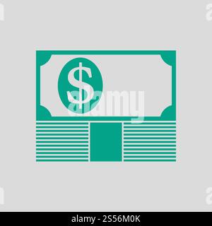 Money dollar note stack vector symbol icon design Stock Photo - Alamy