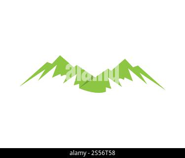 mountain abstract logo icon vector vector concept flat design Stock ...