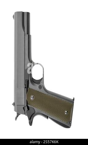 US Army handgun pistol isolated on a white background Stock Photo - Alamy