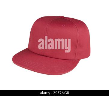 working peaked cap isolated on white. working peaked cap isolated Stock Photo