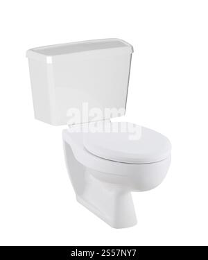 A toilet bowl isolated on white background Stock Photo - Alamy