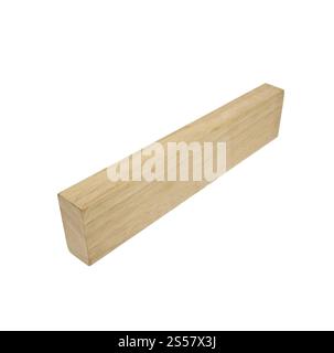 wooden book shelve isolated on white background. wooden book shelve isolated Stock Photo