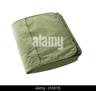 textile laptop briefcase isolated on white background. textile laptop briefcase Stock Photo