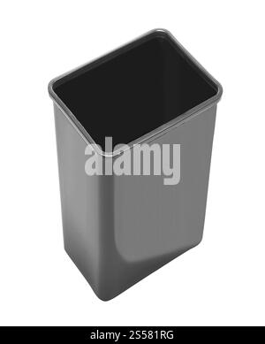 plastic waste bin isolated on white background Stock Photo - Alamy