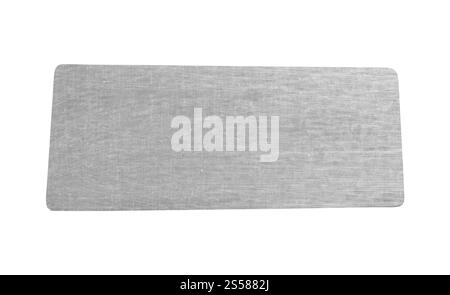 metal sheet isolated on white Stock Photo