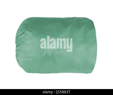green backpack isolated Stock Photo
