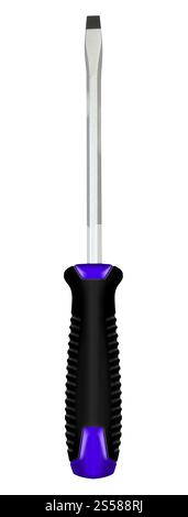 Screwdriver isolated on White Background Stock Photo