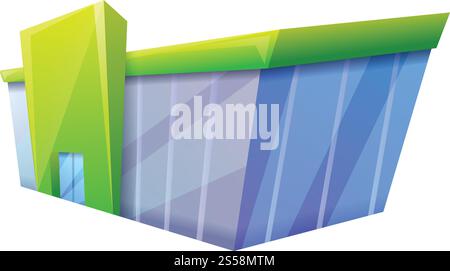 City mall icon. Cartoon of city mall vector icon for web design isolated on white background. City mall icon, cartoon style Stock Vector