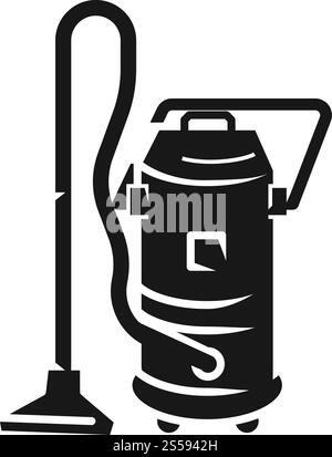 Service vacuum cleaner icon. Simple illustration of service vacuum cleaner vector icon for web design isolated on white background. Service vacuum cleaner icon, simple style Stock Vector
