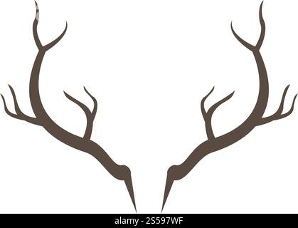 Deer,Antler ilustration logo vector template Stock Vector