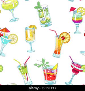 Merry Christmas winter holiday celebration and preparation seamless pattern isolated on white background. Car and scooter driving with presents vector. Pine decorated with balls and garlands. Merry Christmas winter holiday celebration and preparation seamless pattern isolated on white background. Stock Vector