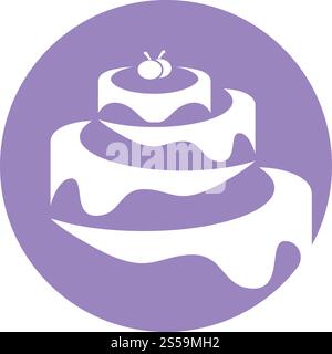 Cake logo vector ilustration template Stock Vector